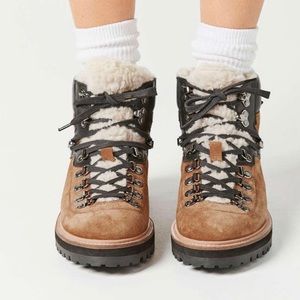 Urban Outfitters Bailey Sherpa Hiker Boots